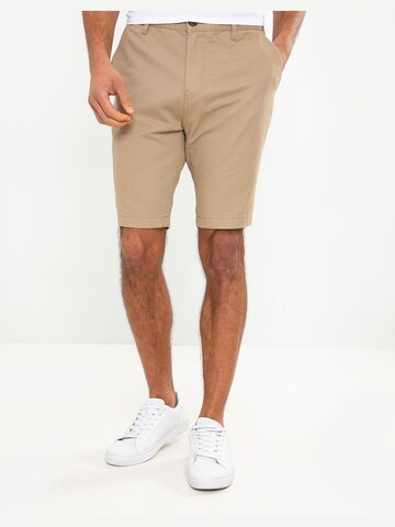 Threadbare Regular Chino Pants 'Southsea' in Beige: front