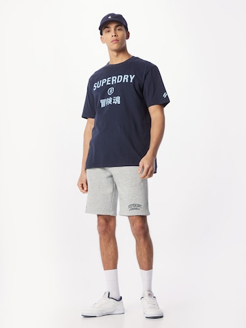 Superdry Regular Housut värissä harmaa