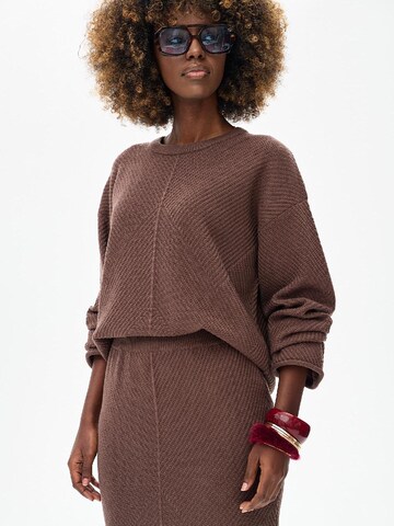 Blue Shadow Sweater in Brown