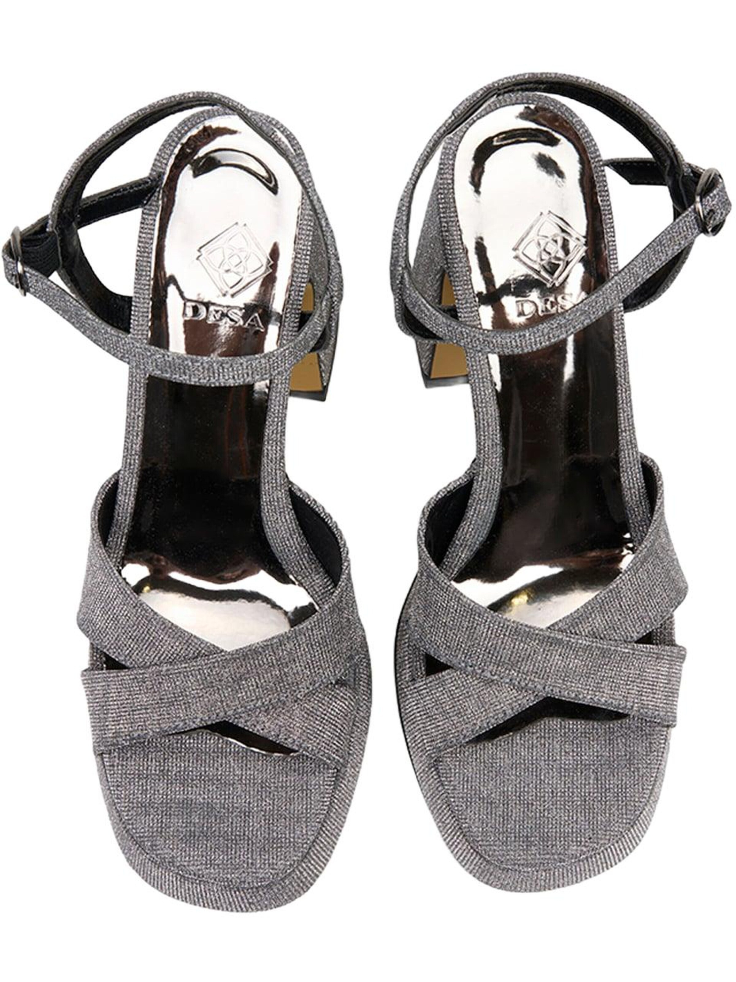 Desa Strap sandal 'Slingback-Pumps' in Grey