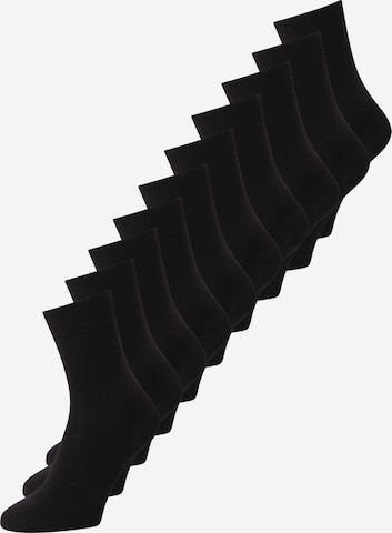 BJÖRN BORG Athletic Socks in Black: front