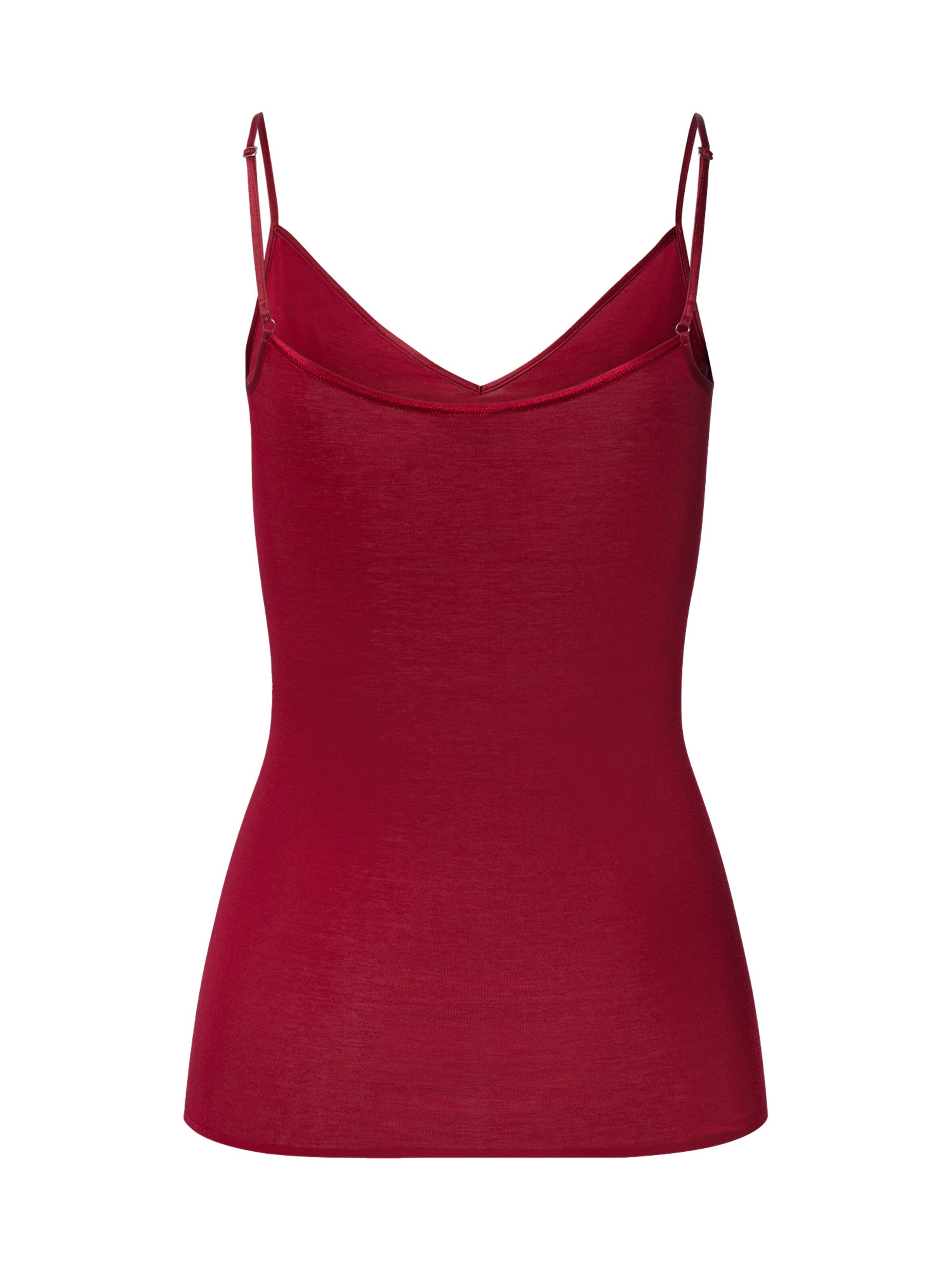 Haut ' Cotton Seamless ' Hanro en rouge