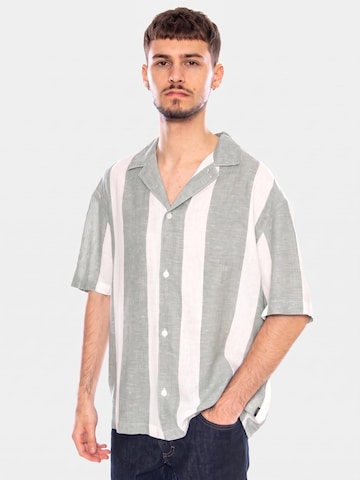 Lee Comfort fit Overhemd 'RLX Resort Shirt Desert Sage Stripe Green' in Groen: voorkant