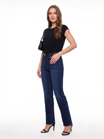 ESRA Regular Jeans 'Straight Leg Jeans aus extra weicher Baumwolle'‌‌ in Blau