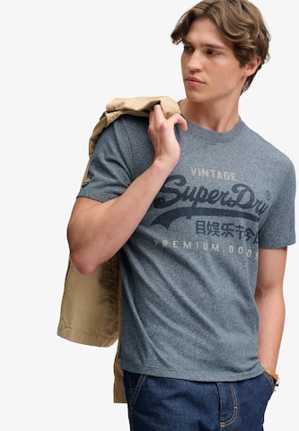 Superdry & Co Μπλουζάκι 'HERITAGE' σε μπλε: μπροστά