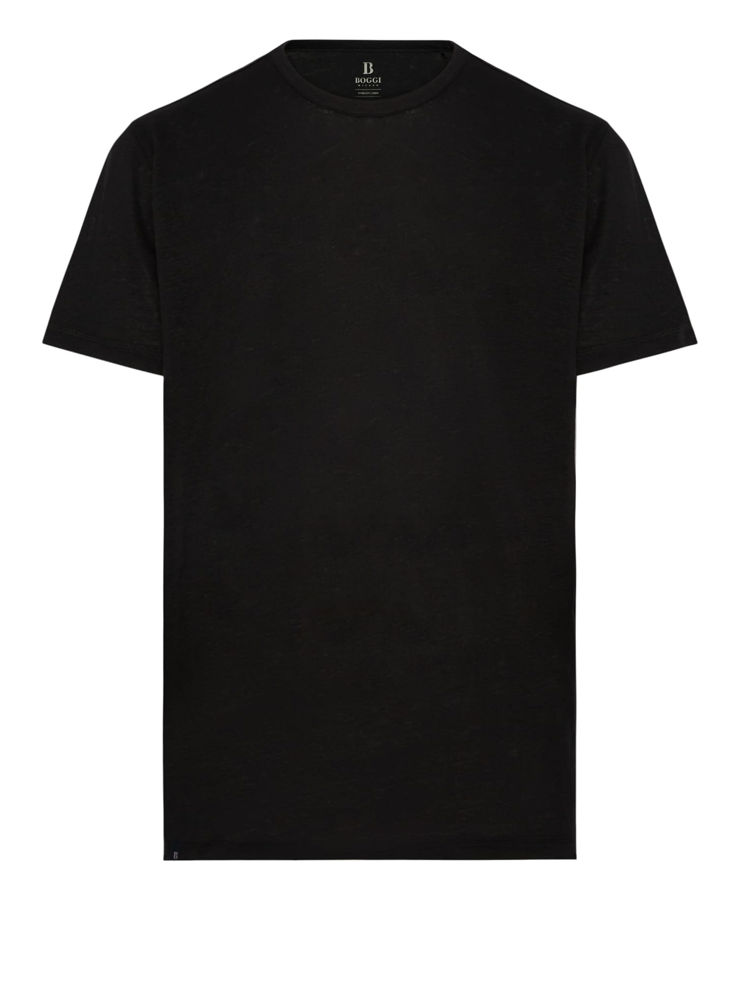 melns Boggi Milano T-Krekls: no priekšpuses