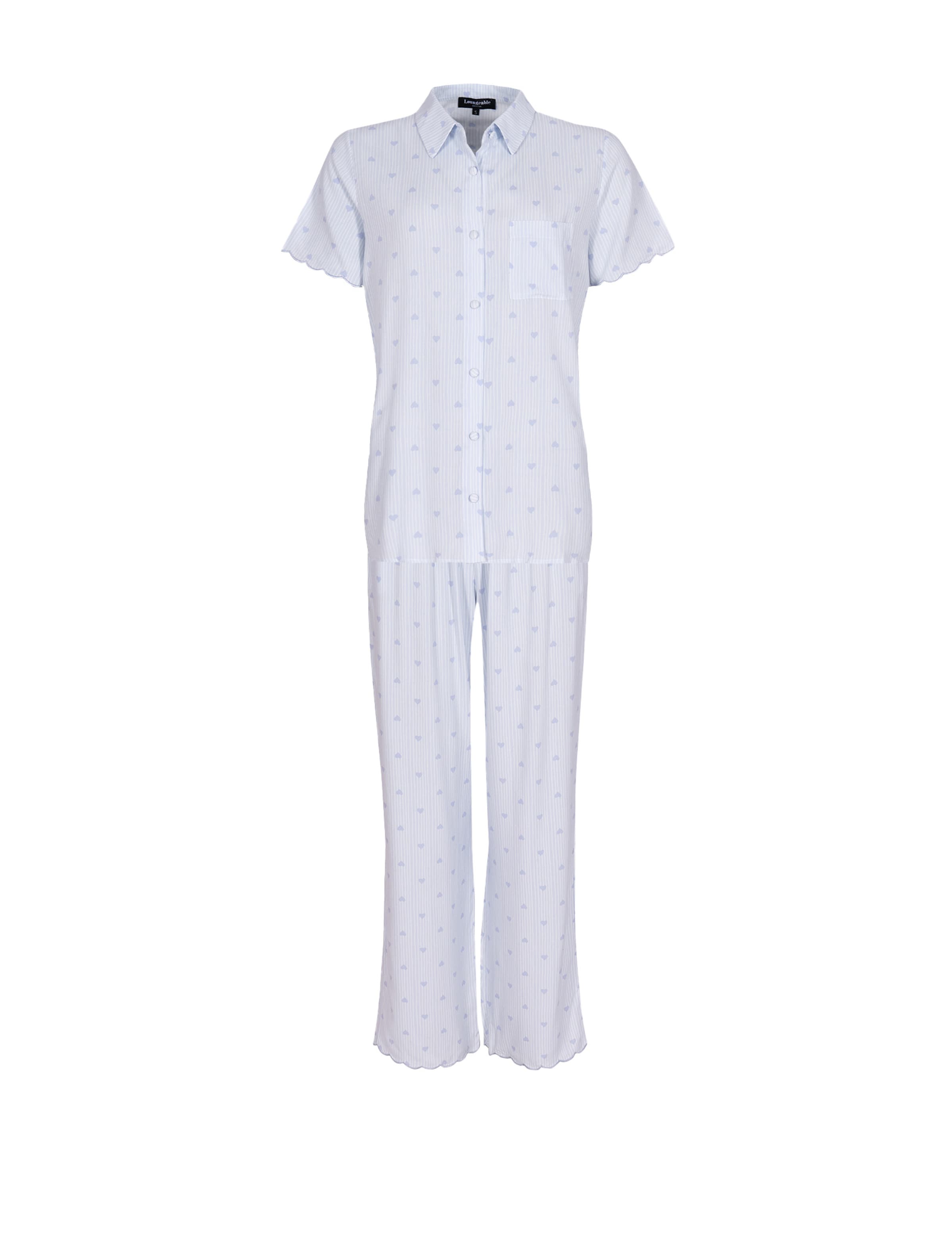 Loungeable Pyjama in Blau: Vorderseite