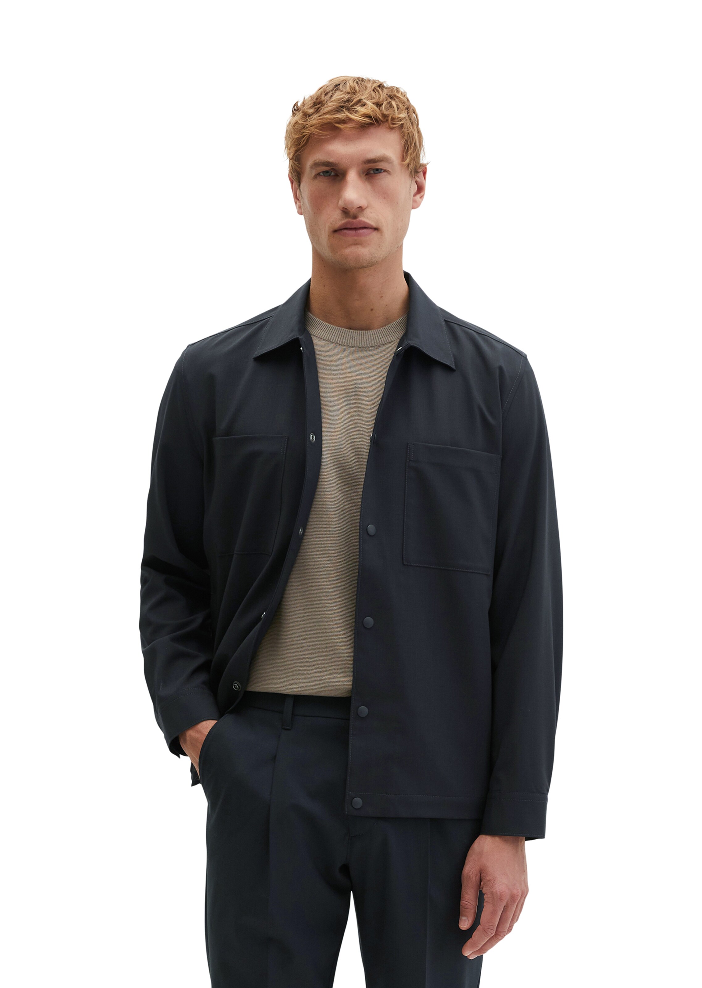 Marc O'Polo Between-Season Jacket in Blue: front