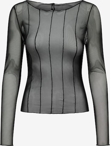 T-shirt 'ONLPARIS' ONLY en noir : devant