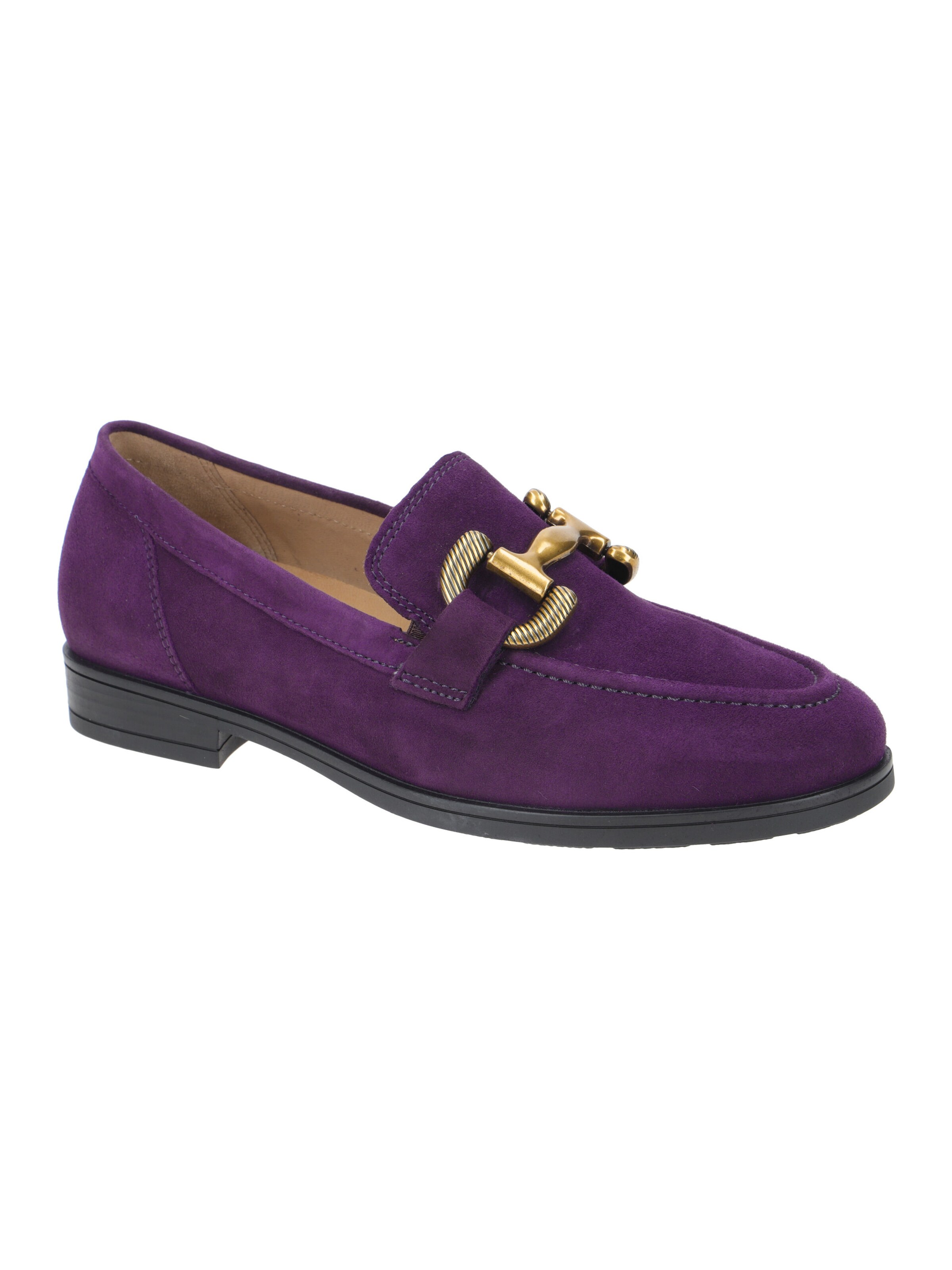 GABOR Hausschuh 'Gabor Florenz Schuhe Slipper lila Velour G-Weite 52.422.49'‌‌‌‌‌ in Lila: Vorderseite