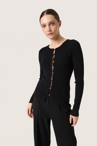 Cardigan 'Spina' SOAKED IN LUXURY en noir : devant