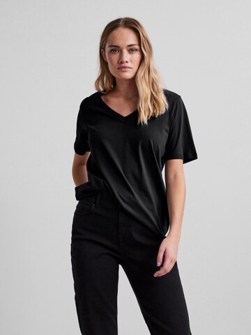 PIECES Shirts 'Ria' i sort: forside