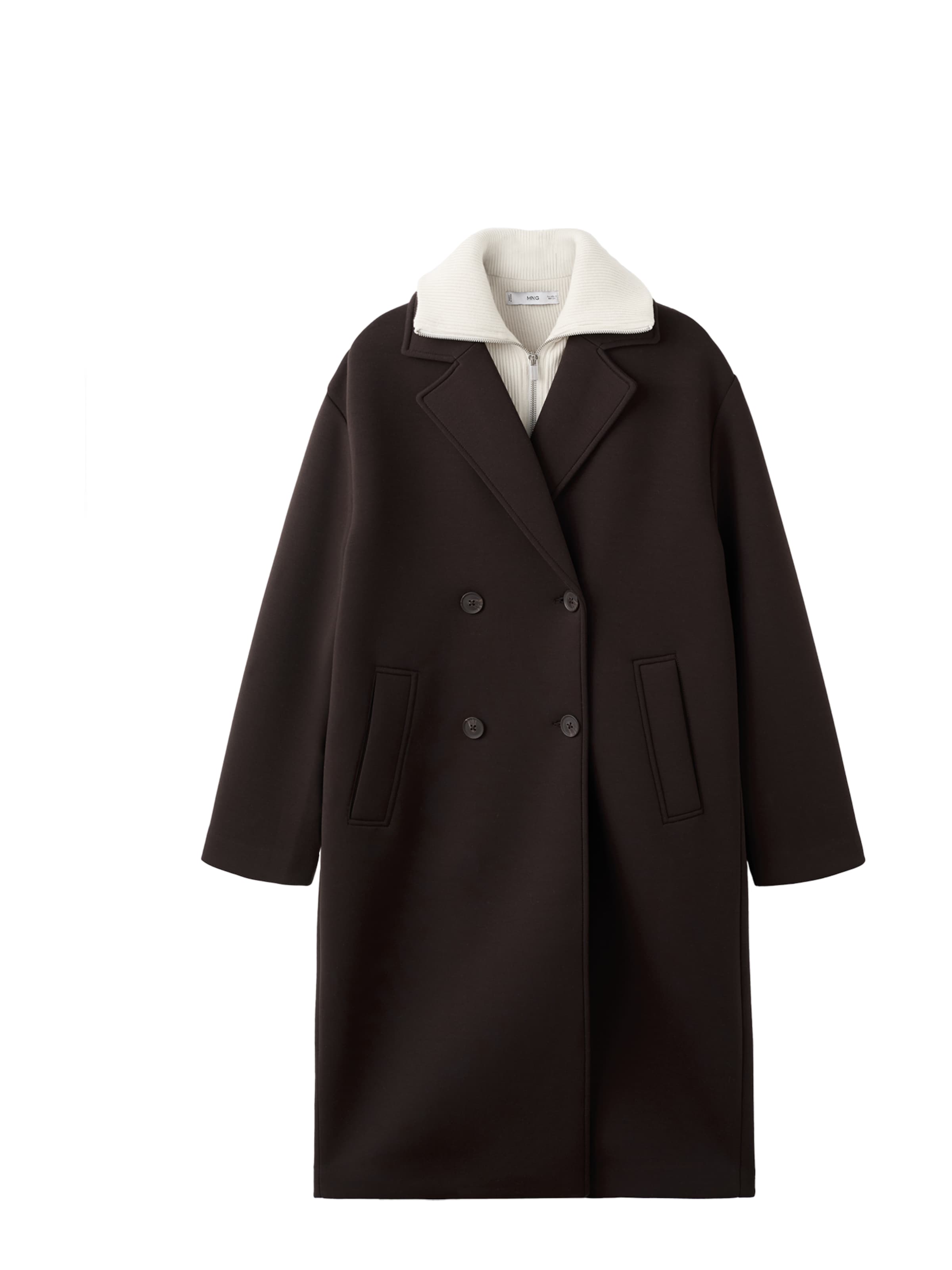 MANGO Between-seasons coat 'Nero' in Brown: front