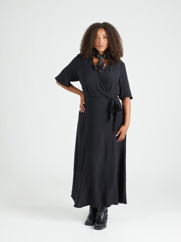 Rochie 'VMCMANNI' de la Vero Moda Curve pe negru: față