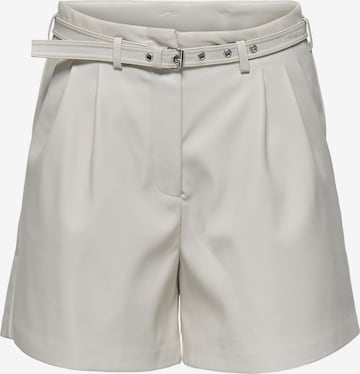 ONLY Bukser med lægfolder 'ONLHeidi' i beige: forside