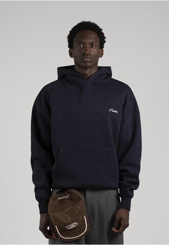 Sweat-shirt Prohibited en bleu : devant