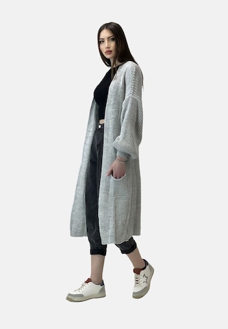 Elara Gebreide mantel in Grijs