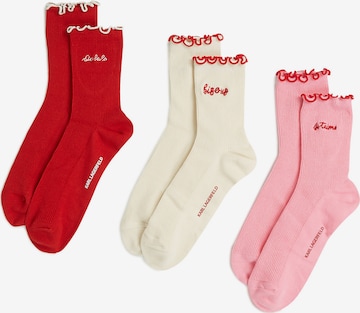 smėlio Karl Lagerfeld Kojinės: priekis