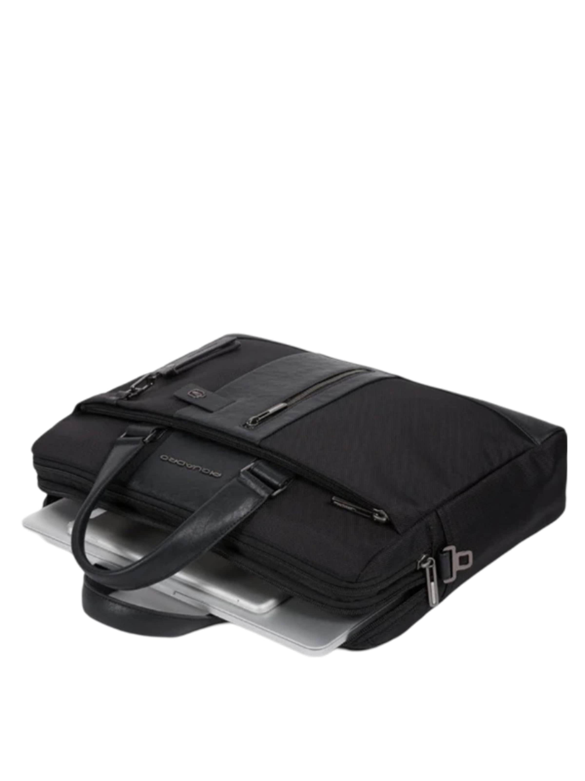 Piquadro - Cartera maletín en negro