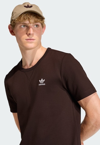 ADIDAS ORIGINALS Shirt 'Trefoil Essentials' in Brown