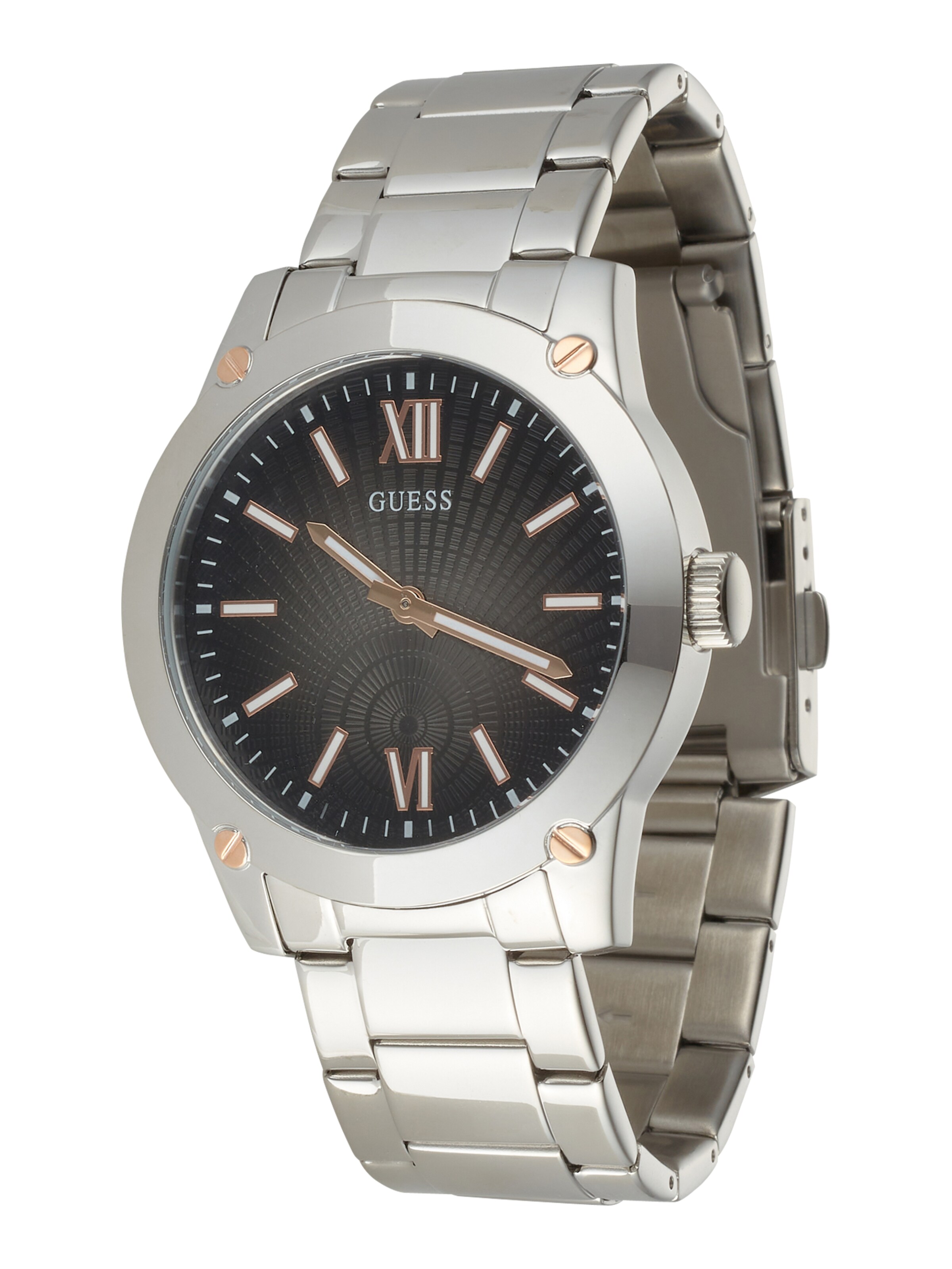 GUESS Analógové hodinky - Čierna: predná strana