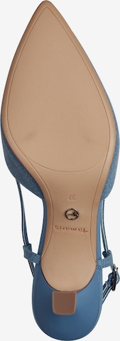 TAMARIS Γόβες slingback σε μπλε