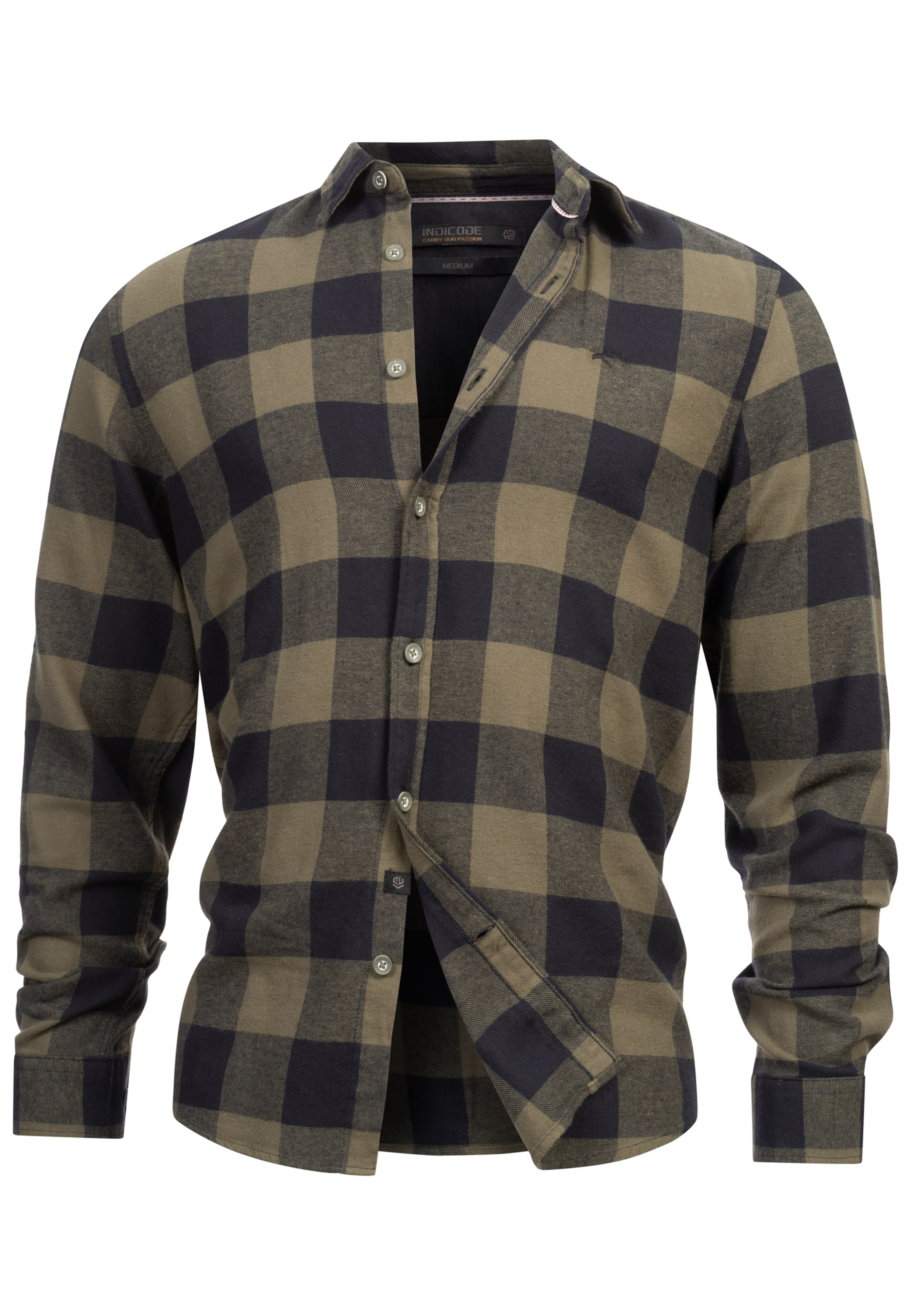 INDICODE JEANS Hemd in Grün: Vorderseite