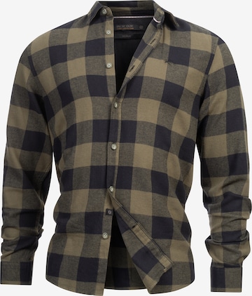 INDICODE JEANS Regular Fit Hemd in Grün: Vorderseite