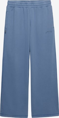 Superdry & Co Wide leg Broek 'Essential' in Blauw: voorkant