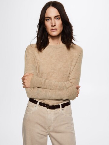 MANGO Sweater 'Pretty' in Brown: front
