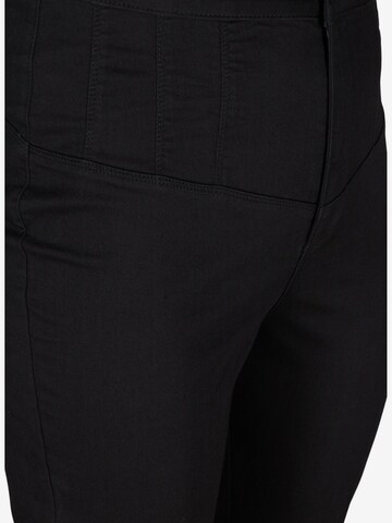 Zizzi Slimfit Jeans 'Bea' in Schwarz