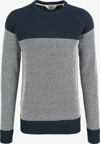 !Solid Sweater 'Rapel' in Blue: front