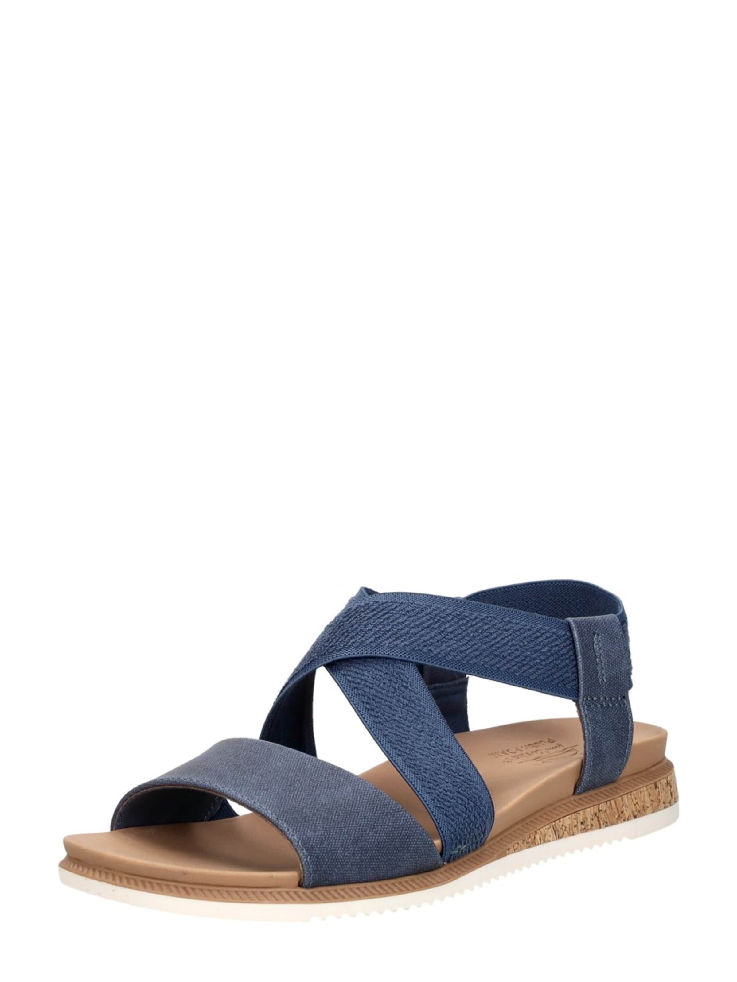 SKECHERS Sandaal 'Bobs Desert Kiss Low' in Blauw