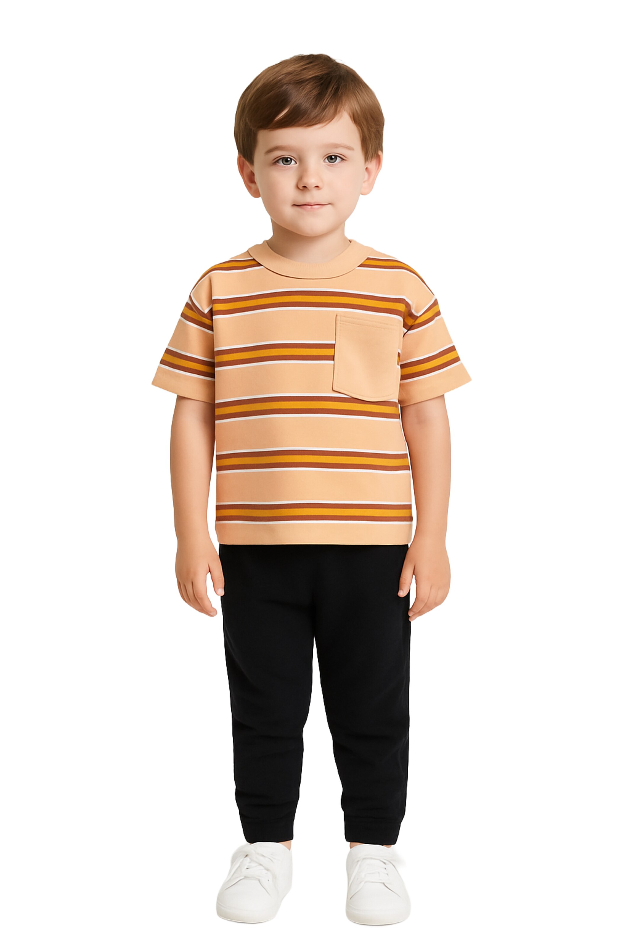 T-Shirt Panço en orange : devant