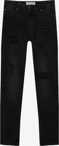 Pull&Bear Slimfit Jeans in Schwarz: predná strana