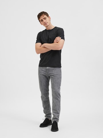SELECTED HOMME Slimfit Jeans 'Toby' in Grau