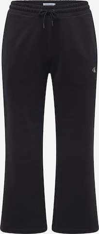 Calvin Klein Jeans Curve Loosefit Broek in Zwart: voorkant