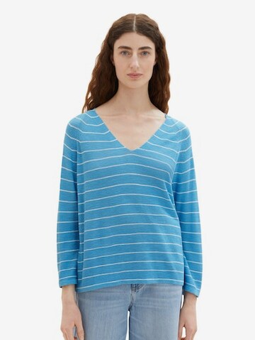 TOM TAILOR Sweater in Blue: front