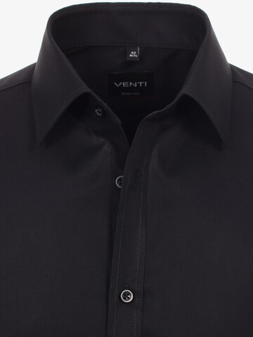 VENTI Regular Fit Hemd in Schwarz