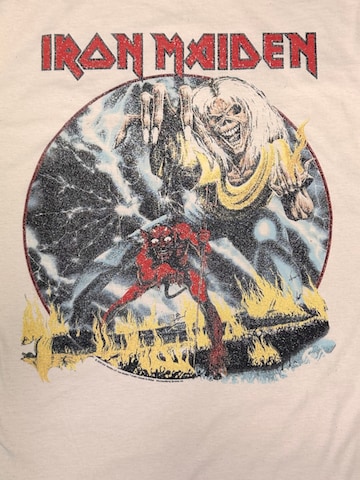 Iron Maiden Koszulka 'Iron  Maiden Number Of The Beast Vintage T-Shirt' w kolorze beżowy