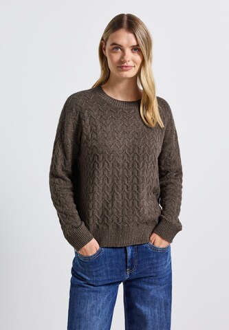 STREET ONE Pullover in Braun: Vorderseite