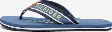 Tongs TOMMY HILFIGER en bleu : devant