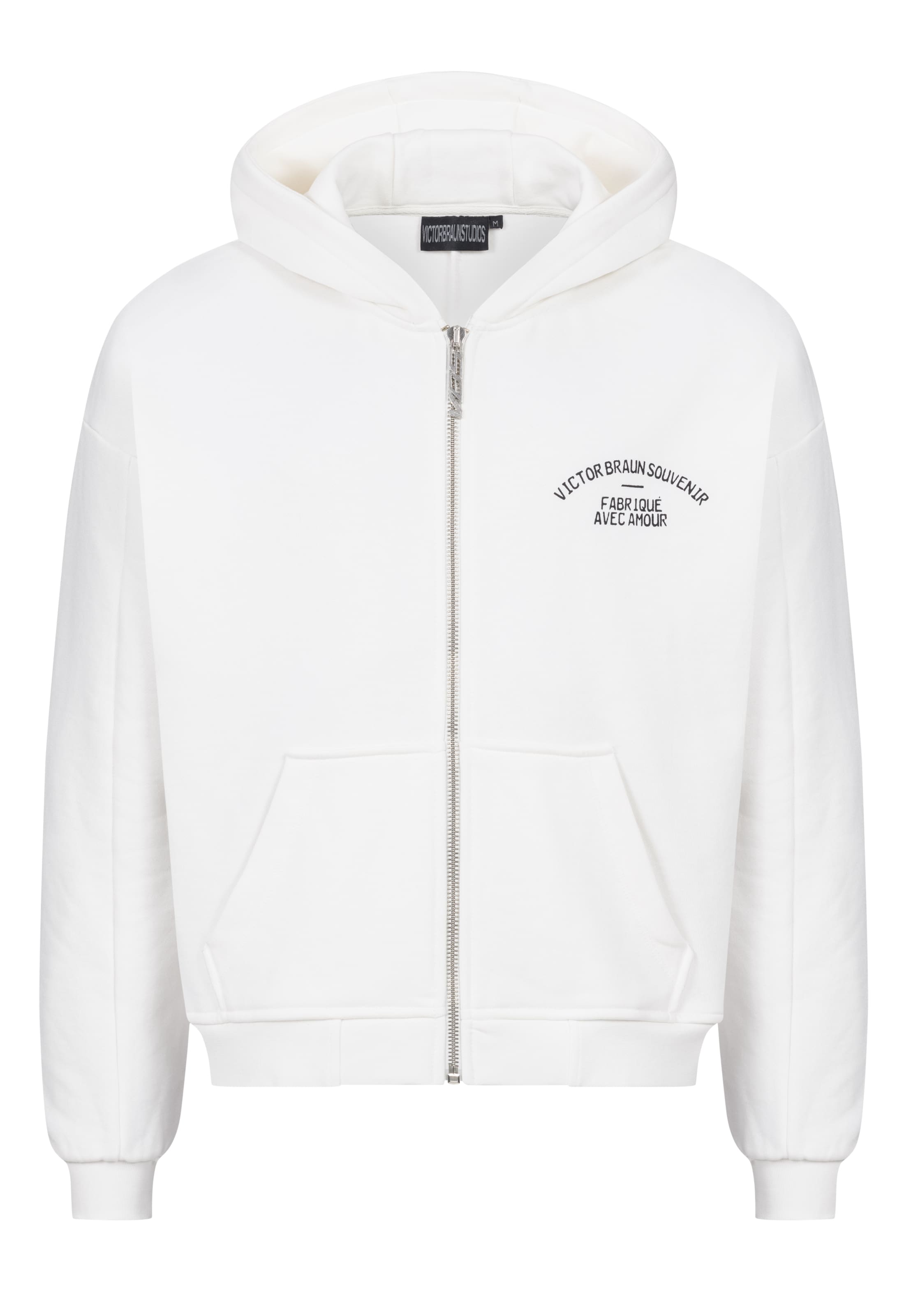 VBS Sweatjacke in Weiß: Vorderseite