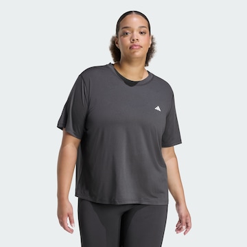 ADIDAS PERFORMANCE - Camisa funcionais em preto: frente