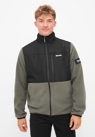 BENCH Sweatjacke in Grün: Vorderseite