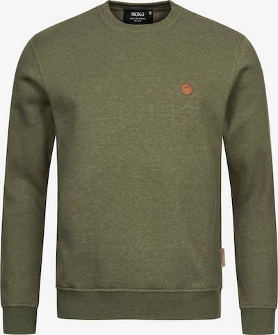INDICODE JEANS Sweater 'Luk' in Dark green, Item view