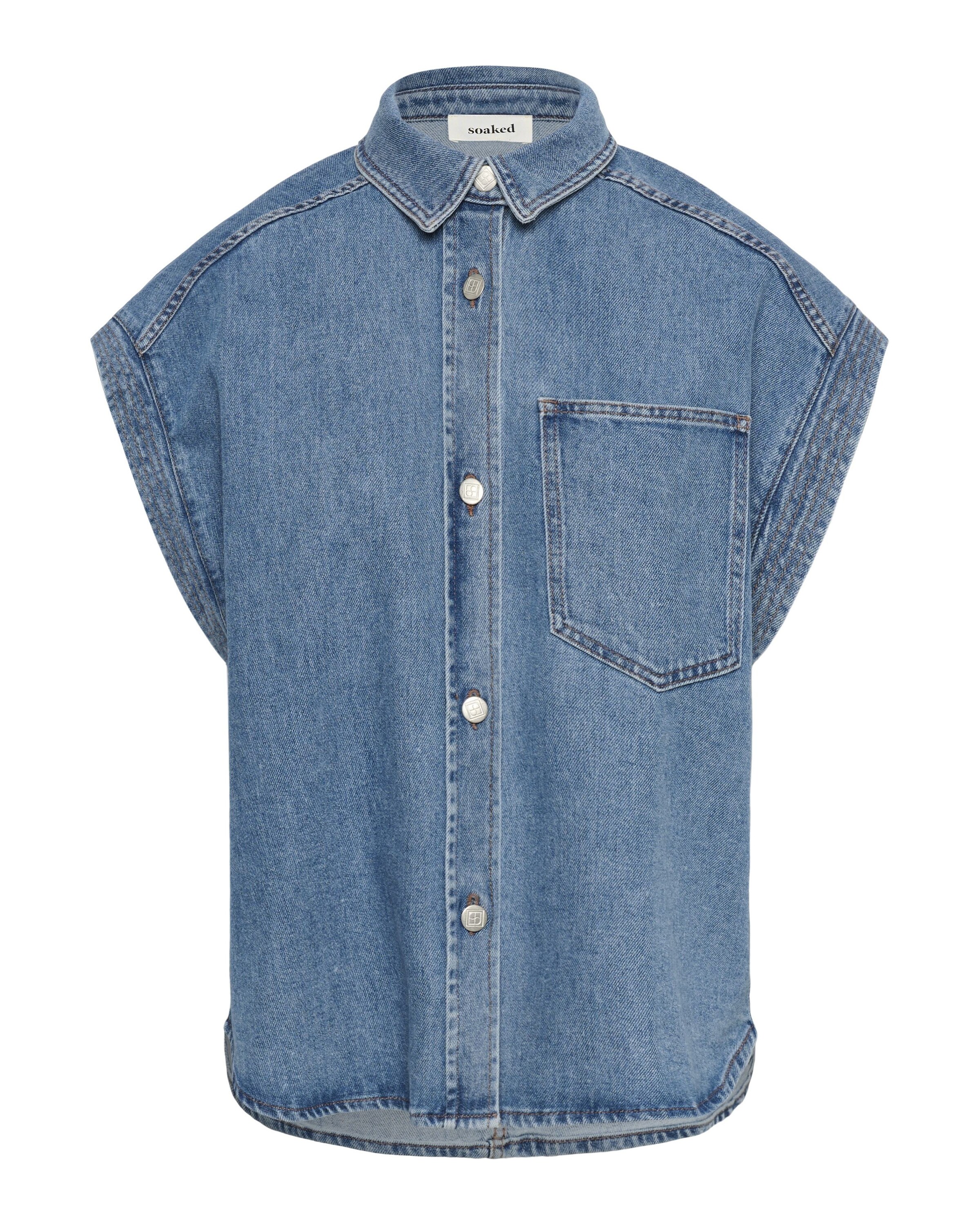 SOAKED IN LUXURY Shirts 'SLAdabella' i blå: forside