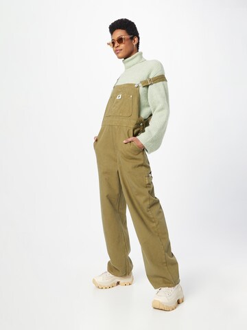 Monki Regular Jean Overalls in Green