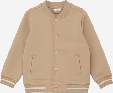 s.Oliver Sweatvest in Beige: voorkant