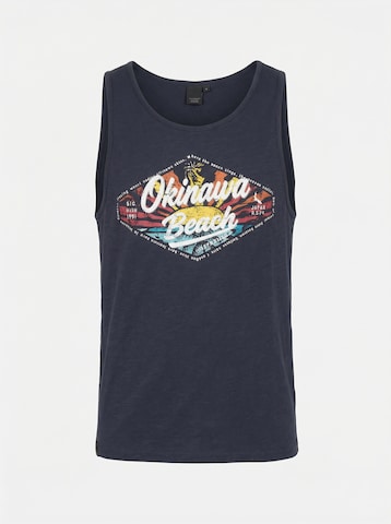 KOROSHI T-shirt i blå: framsida